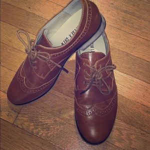 Caramel Oxfords